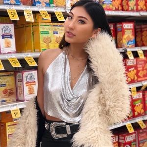 Chainmail halter top